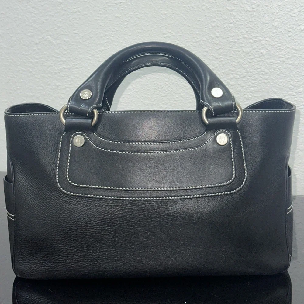 Celine Boogie Black Leather Bag‎ & Wallet Set